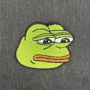 ✨2/$15✨Sad Pepe Meme Embroidered Patch